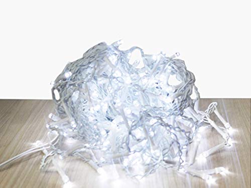 Cascata de Luz Led 400 LED 4x2.2m Fixa Branco Frio 220v