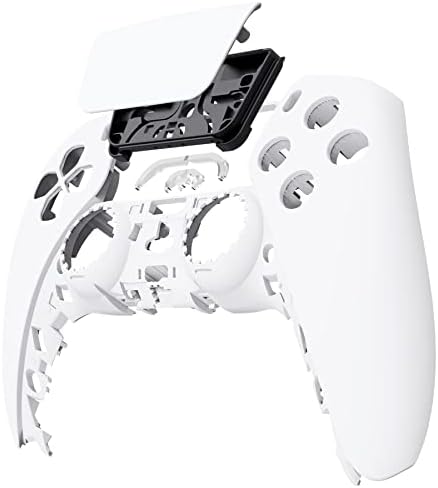 eXtremeRate White Touchpad Front Shell Compatible with p-5 Controller BDM-010 020 030 040 050, DIY Replacement Shell Custom Touch Pad Cover Compatible with p-5 Controller — view 2