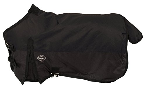 Tough 1 600D Waterproof Poly Miniature Turnout Blanket, Black, 44