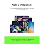 Belkin BoostCharge Braided USB-C to USB-A Charging Cable (3.3ft/1M) for iPhone 17 & 16 Series, Samsung Galaxy S25 Series, Google Pixel 10, iPad Pro, Nintendo Switch 2, Carplay, & More - White (2-Pack) - Image 5