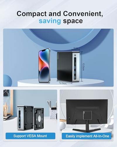 Image of Mini PC NUC 13 Pro Core i5 1340P(12C /16T) , 8K Mini Desktop Computer Win 11 Pro with Iris Xe Graphics, 16GB DDR5 512GB SSD, DP /HD /USB-C Triple Display, WiFi6, BT5.2, Dual Gigabit Lan Mini PC Gaming