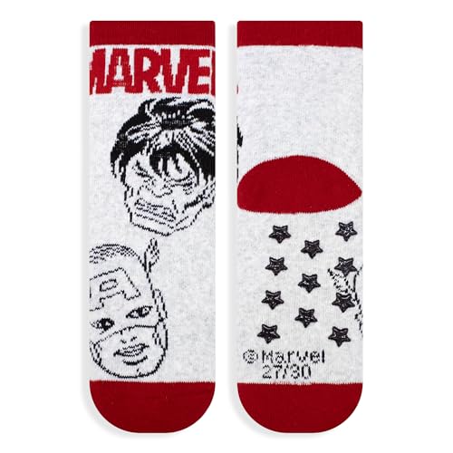 Marvel Calcetines antideslizantes niño Avengers de rizo talla