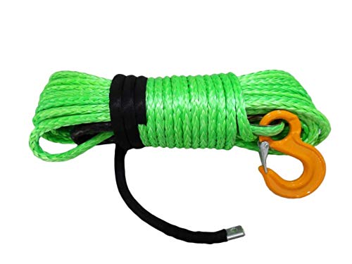 Cuerda de remolque sintética verde para rutas de montaña y rescates en travesías offroad extremo