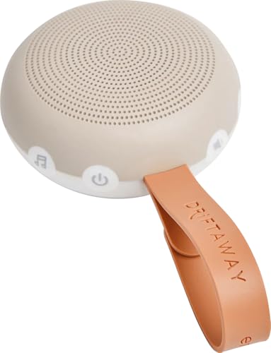 Image of ergoPouch Drift Away White Noise Machine Taupe – Portable Sound Therapy for Baby & Adult, 7 Soothing Sounds, Rechargeable Battery, Adjustable Light - Home, Travel, and Registry Gift