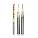 Amana Tool AMS-185 3-Pc CNC 2D and 3D Carving Ball Nose ZrN Coated SC 1/4 Inch SHK Router Bit Collection Includes 46280 (1/32) 46282 (1/16) & 46294 (1/4 D.)