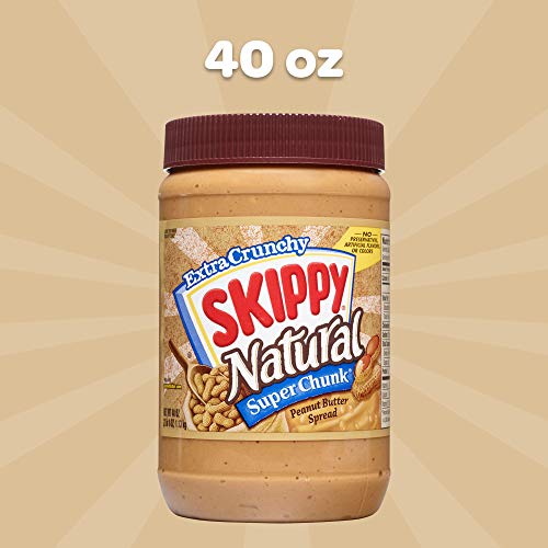 Skippy Peanut Butter, Natural Chunky, 40 Ounce (Pack Of 8) #TOP5