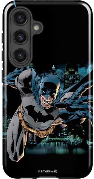 Skinit Impact Phone Case Compatible with Galaxy S24 Plus - Officially Licensed DC Comics Batman Holding Batarang Art Design