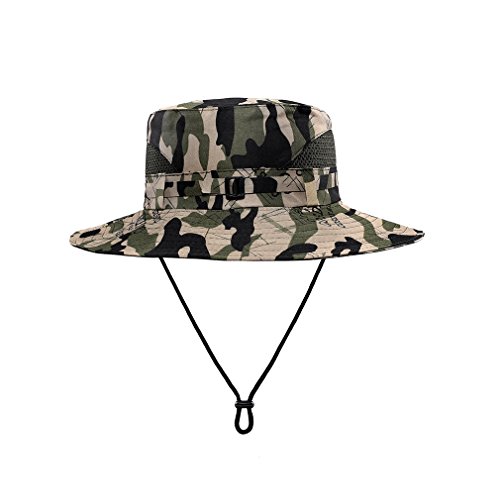 Bucket Hat Camo With String For Mens-Fishing Boonie Hats - UV-Resistant And Cool (camo 1)