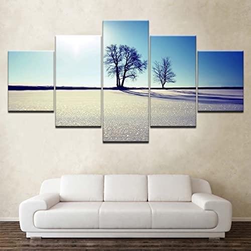 Tableau moderne pour salon et appartement décoration murale 5 pcs - 3