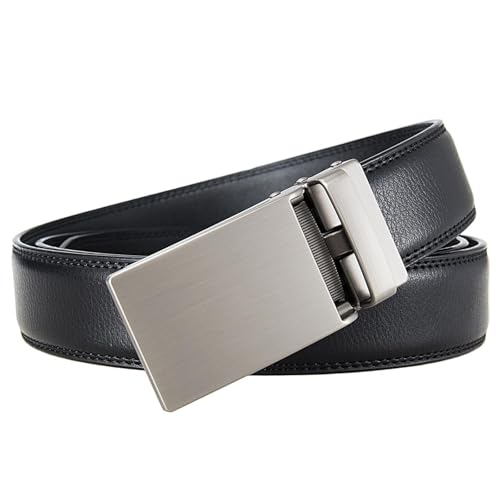 3 Cm Width Formal Leather Automatic Buckle Belt For Men - Luxury & Durable Accessory2