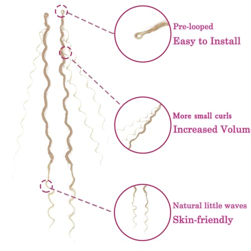 Image of Goddess Faux Locs Crochet Hair for Black Women, Long Boho Style Locs