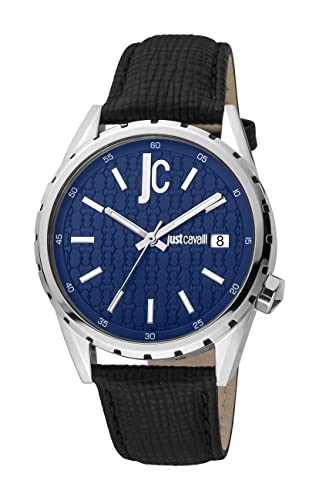 Just Cavalli Orologio Analogico al Quarzo Uomo con Cinturino in Pelle JC1G217L0025