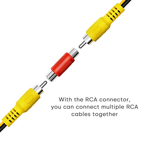 Pixelman Backup Camera Video Cable,32ft Double Shielded Car Rear View Camera RCA Extension Cord, Back Up Rearview Reverse Cam RCA Cable AV Connector Adapter Wire for SUV RV Pickup Truck by Pixelman - Image 5