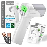 Medical Grade Infrared Forehead Thermometer, Non-Contact Digital Temperature Reader for Adults and Infants, 1s Quick Results, Fahrenheit and Celsius, AccuTemp High Accuracy Sensor