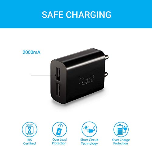 Image of SYSKA WC-2.4AD 2 Port Fast Charging Travel Adapter for Samsung - Black
