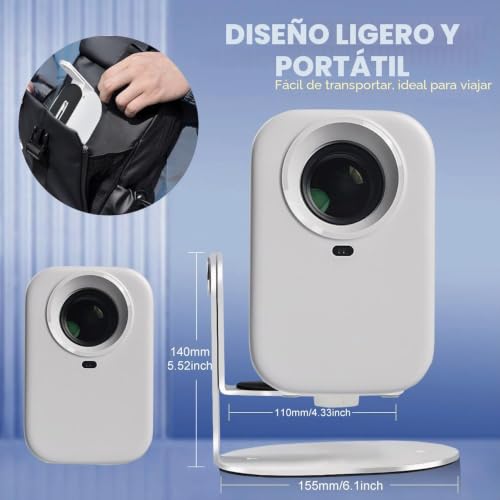 Soporte para proyector mini con tornillo universal un cuarto para techo y mesa 3