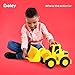 Boley Builders 2 Pack Construction Vehicles - Large Yellow Front Loader and Dump Truck with Lights and Sounds - Kids Construction Toys Set for Toddlers Boys and Girls