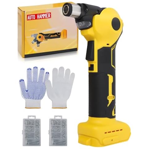 Gubeter Cordless Palm Nailer with Magnetic Tip, Brushless 14000 RPM, 0-90° Adjustable, Compatible with Dewalt 20V Battery, Auto Hammer for Framing, Joist Hangers, Tight Spaces (battery not included) Cover