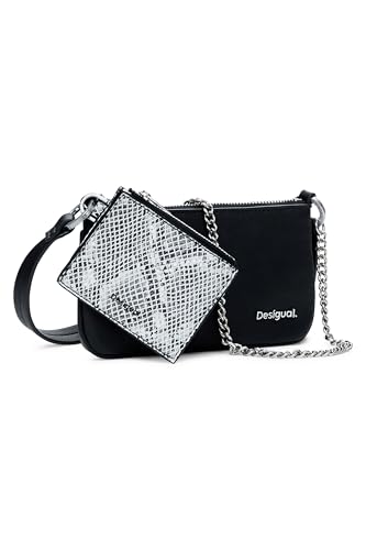 Desigual bolso bandolera Delta Leda Black Snake Mone Mariona...