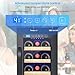 EORICE 12Inch Wine Fridge Small Refrigerator 21 Bottle Freestanding/Built in, Compressor 2Cu.Ft Wine Cooler w/Lock & LED Display, 41℉-64℉ Digital Temperature Control Fridge for Cubicle under Counter
