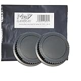 MaD Camera   2X Bouchons arrière d'objectif   Protection Contre la poussière pour Objectif à Monture Canon EOS EF S   Compatible avec Canon