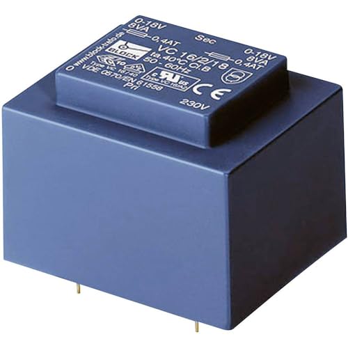 Transformateur pour circuits imprimés Block VC 16/1/18 contre les chutes de tension