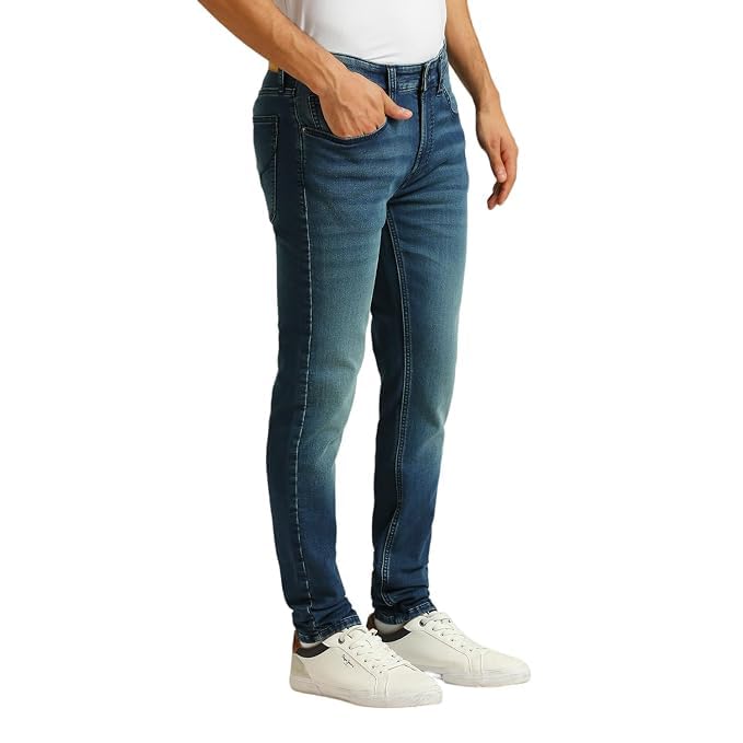 Image of Men's Denim Jeans, Casual Regular Fit Jeans for Men, Comfortable Cotton Denim Trousers for Everyday Wear, Streetwear, Travel, College and Casual Outfits
