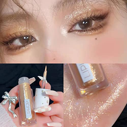 Go Ho Glitter Eye Makeup, Liquid Eyeshadow, Eyeliner Diamond Sparkle Eye Stick - Image 2