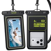 Lamicall IP68 wasserdichte Handyhülle, Unterwasser Handytasche - [Hoher Auftrieb] 2 Stück Wasserfeste Hülle für Schwimmen, 100% Waterproof Phone Case für iPhone 17/16/15, Smartphone bis zu 7,5 Zoll