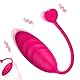 ZWFUN Vibrationseier Vibro Ei mit 10 Modi Mini Vibrator mit Fernbedienung liebeskugeln mit fernbedienung für unterwegs Erotik Sex Toyset Damen Klitoris G-Punkt für Sie Sex Spielzeug für die Frau (Rot)
