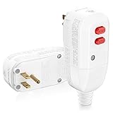OAONAN GFCI Replacement Plug Assembly Auto Reset 15 Amp 3 Prongs, 5 Years Warranty, Ground Fault Circuit Interrupter Safety Plug for Pressure Washer, Hot Tub, Air Conditioner, Hair Dryer
