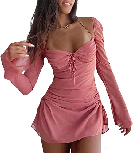 Robe épaules dénudées Y2K à bretelles spaghetti pour un maintien parfait