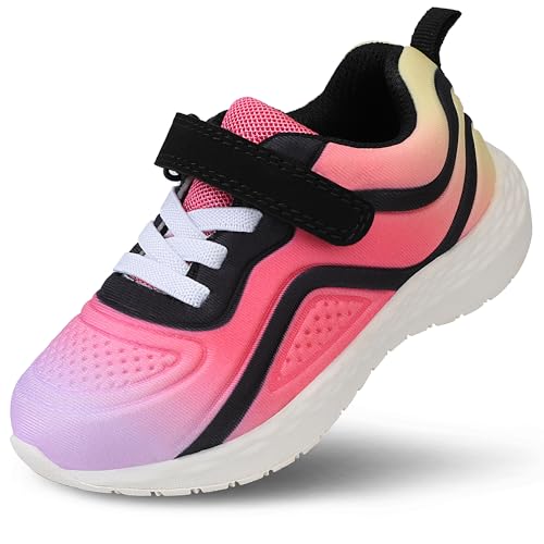 Bigwow Little Girls Sneakers Non-Slip Sports Runnning Shoes