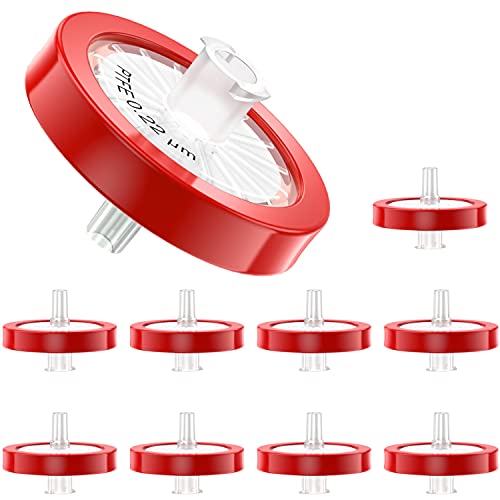 Image of Ks-Tek Syringe Filters PTFE Membrane - Hydrophilic Filtration,25mm Diameter,0.22um Pore Size,Pack of 10