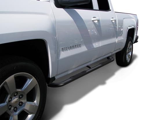 Estribos laterales para Chevy Silverado 1999-2019 3" negros miniatura 2