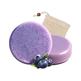 Blueberry Fields Shampoo & Conditioner Bundle Bars, Haarseife Shampoo Bar...