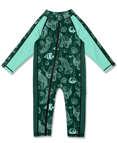 Image of BesserBay Unisex Baby Swimsuit UPF 50+ One Piece Rash Guard 0-36 Months