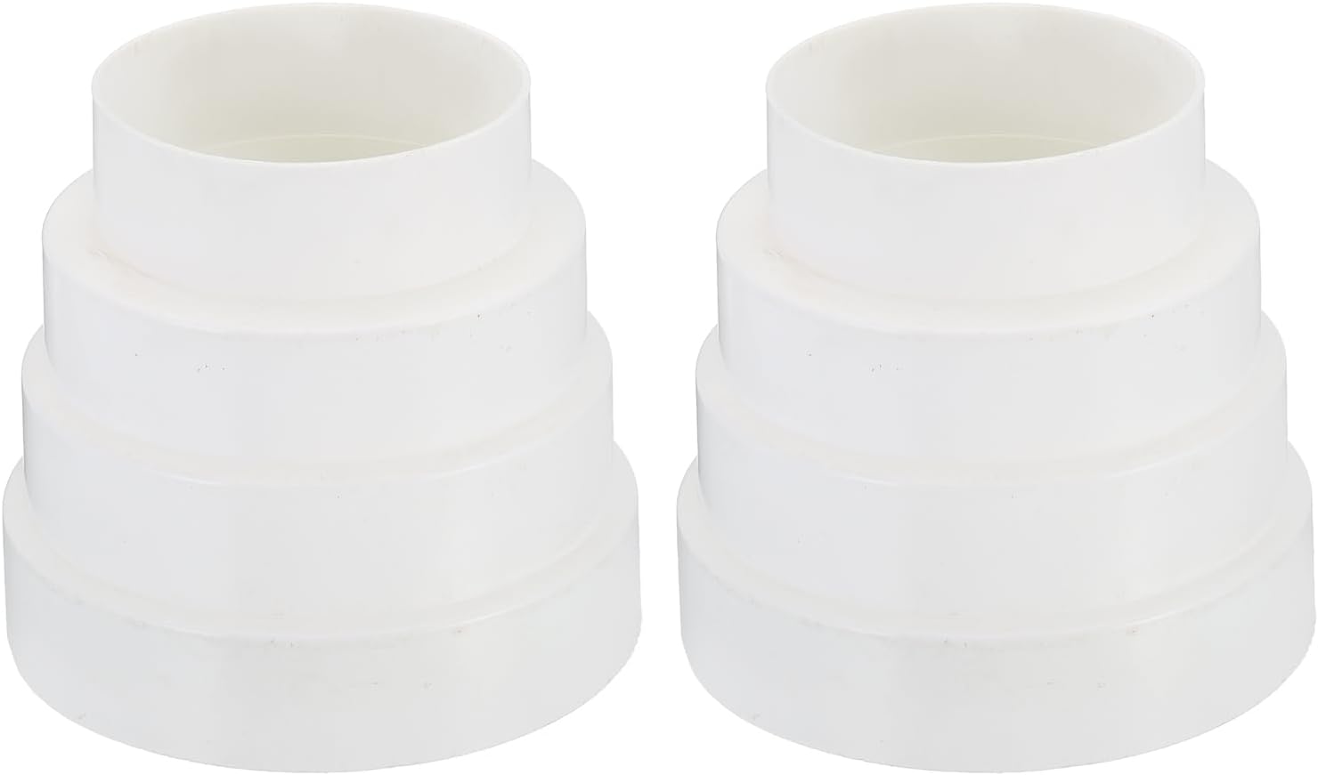 PATIKIL 5" to 3" Duct Reducer, Duct Connector Ducting Inline Adapter Increaser ABS Plastic Vent for HVAC Heating Cooling Air Ventilation (120-80mm)