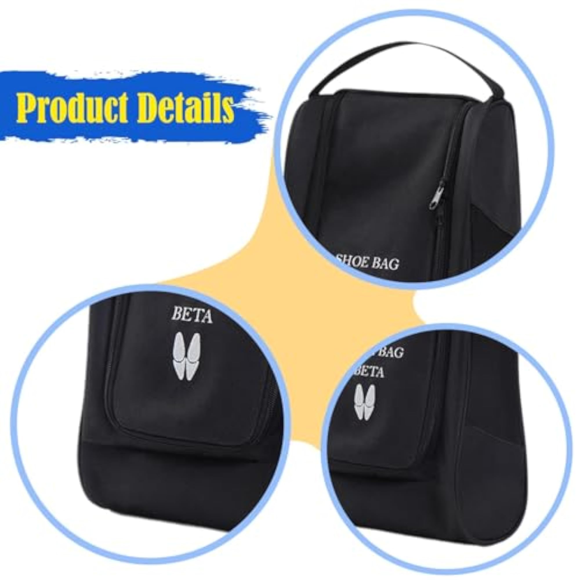 Multipurpose Zipper Shoe Pouch for Travel