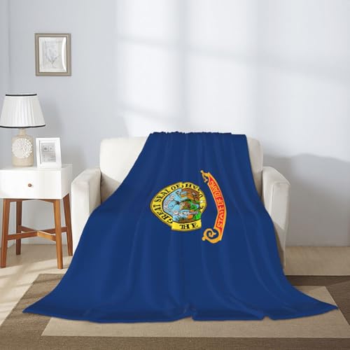 Grande couverture douce de qualité supérieure motif Idaho