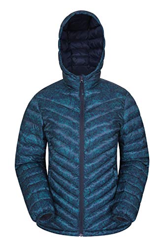 Preisvergleich Produktbild Mountain Warehouse Seasons Gefütterte Damenjacke - Wasserbeständige Winterjacke, Fronttaschen, verstellbare Bündchen und Kapuze mit Elastik Marineblau 44