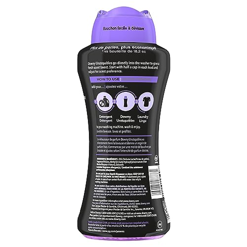 Image of Downy Unstopables In Wash Scent Booster Beads, Lush Scent, 24 oz, Laundry Beads for Odor Protection, Downy Scent Booster Beads, Laundry Scent Boosters (Pack of 4)