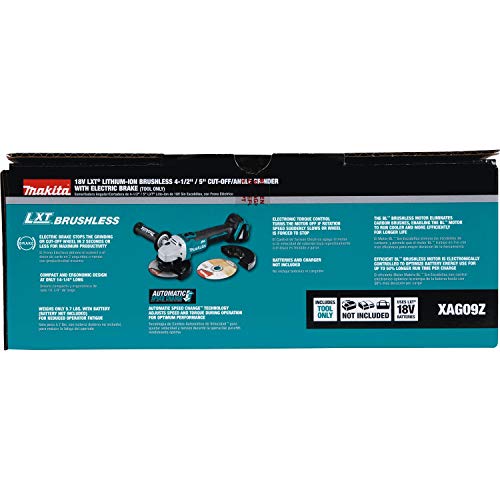 Makita XAG09Z 18V LXT Lithium-Ion Brushless Cordless 4-1/2