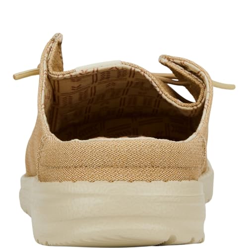 HEYDUDE Women's Wendy Slip Classic Tan Size 5 | Lightweight Women's Slip-On Shoes | Comfortable & Casual Everyday Footwear