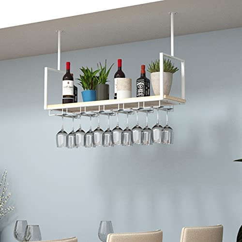 Étagère de rangement murale rustique en bois blanc 60cm - 2