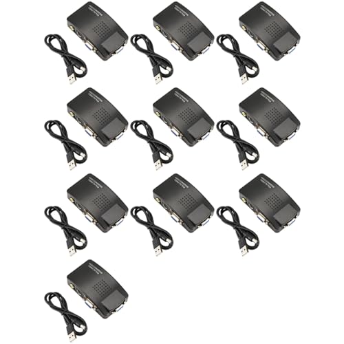 Adaptateur convertisseur VGA PC entrée composite S-vidéo sélecteur affichage pour écran LCD