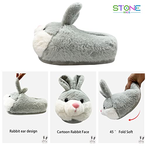 Ladies and Men's Bunny Slippers Autumn and Winter Cartoon Indoor Plush animal Slippers2