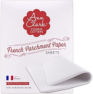 Professional Baking Parchment Paper 12" x 16" 100 Pack by Ann Clark
