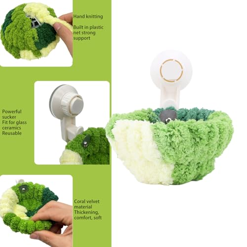 Casa de Pássaros Com Ventosa Forte, Cama de Dormir de Veludo Quente para Janela de Carro de Viagem A