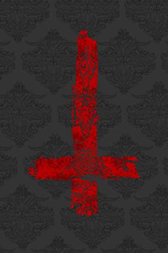INVERTED CROSS: 6x9 Satanic Notebook, Sketchbook, Sketchpad, Ruled, 120 Pages